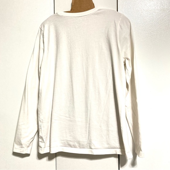 LL BEAN White Long Sleeve Cotton Blouse Top Shirt Womens Medium - Picture 7 of 15